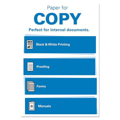 Colors Print Paper, 20lb, 8.5 X 11, Ivory, 500/ream
