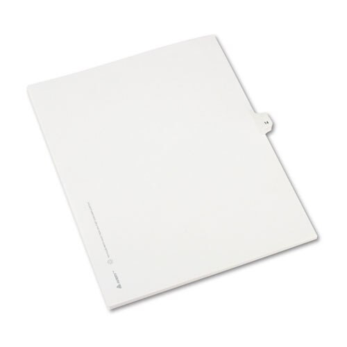 Preprinted Legal Exhibit Side Tab Index Dividers, Allstate Style, 10-tab, 14, 11 X 8.5, White, 25/pack Preprinted Legal Exhibit Side Tab Index Dividers, Allstate Style, 10-tab, 14, 11 X 8.5, White, 25/pack