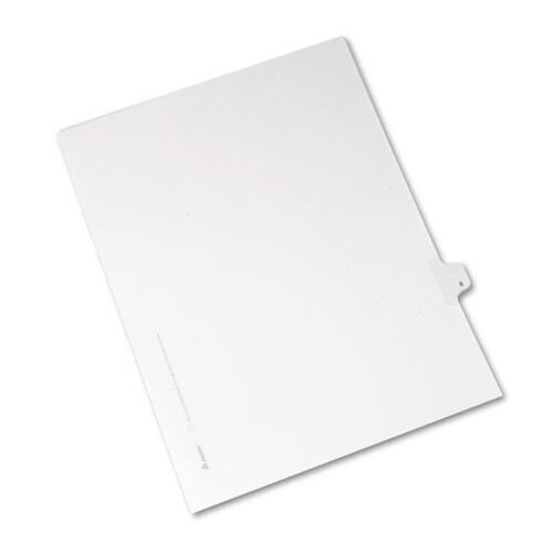 Preprinted Legal Exhibit Side Tab Index Dividers, Allstate Style, 10-tab, 8, 11 X 8.5, White, 25/pack Preprinted Legal Exhibit Side Tab Index Dividers, Allstate Style, 10-tab, 8, 11 X 8.5, White, 25/pack