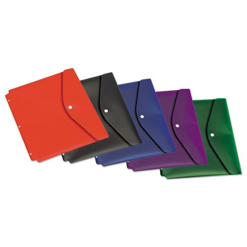 Dual Pocket Snap Envelope, 11 X 8 1/2, Assorted Colors, 5/pack Dual Pocket Snap Envelope, 11 X 8 1/2, Assorted Colors, 5/pack