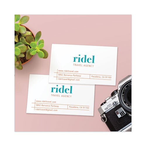 Printable Microperforated Business Cards With Sure Feed Technology, Laser, 2 X 3.5, White, Uncoated, 2500/box Printable Microperforated Business Cards With Sure Feed Technology, Laser, 2 X 3.5, White, Uncoated, 2500/box
