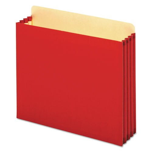 File Cabinet Pockets, 3.5" Expansion, Letter Size, Red, 10/box File Cabinet Pockets, 3.5" Expansion, Letter Size, Red, 10/box