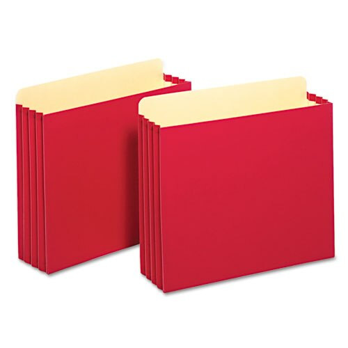 File Cabinet Pockets, 3.5" Expansion, Letter Size, Red, 10/box File Cabinet Pockets, 3.5" Expansion, Letter Size, Red, 10/box