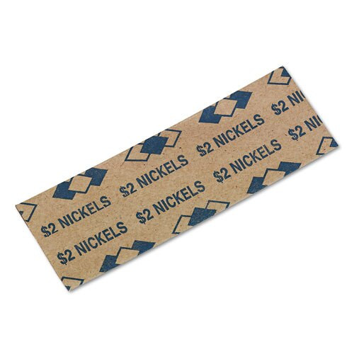Tubular Coin Wrappers, Nickels, $2, Pop-open Wrappers, 1000/pack Tubular Coin Wrappers, Nickels, $2, Pop-open Wrappers, 1000/pack
