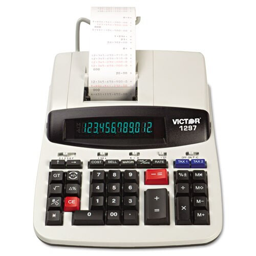 1297 Two-color Commercial Printing Calculator, Black/red Print, 4 Lines/sec 1297 Two-color Commercial Printing Calculator, Black/red Print, 4 Lines/sec