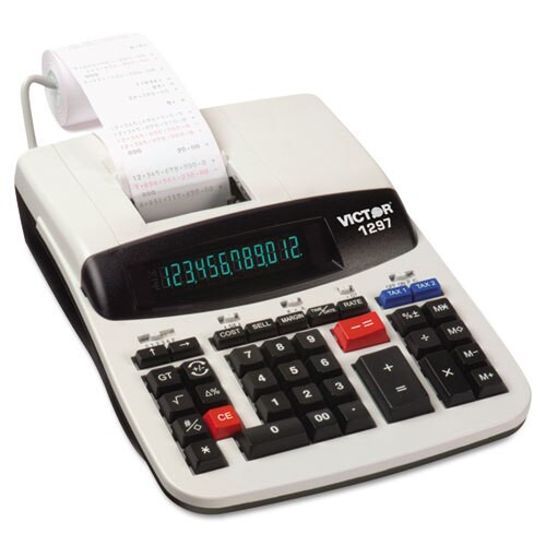 1297 Two-color Commercial Printing Calculator, Black/red Print, 4 Lines/sec 1297 Two-color Commercial Printing Calculator, Black/red Print, 4 Lines/sec