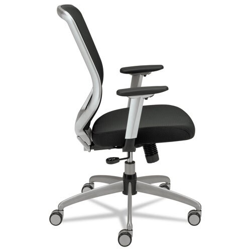 Boda Series Mesh/padded Mesh High-back Work Chair, Supports Up To 250 Lbs., Black Seat/black Back, Titanium Base Boda Series Mesh/padded Mesh High-back Work Chair, Supports Up To 250 Lbs., Black Seat/black Back, Titanium Base