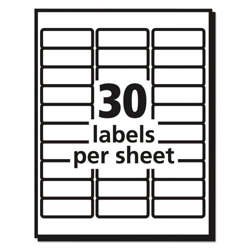 Matte Clear Easy Peel Mailing Labels W/ Sure Feed Technology, Laser Printers, 1 X 2.63, Clear, 30/sheet, 25 Sheets/box Matte Clear Easy Peel Mailing Labels W/ Sure Feed Technology, Laser Printers, 1 X 2.63, Clear, 30/sheet, 25 Sheets/box