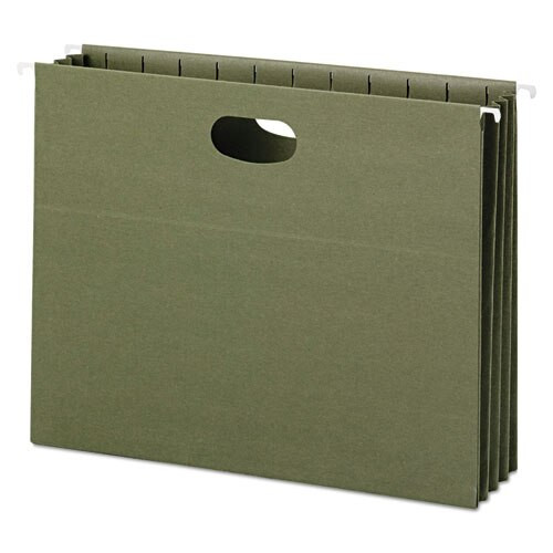 100% Recycled Hanging Pockets With Full-height Gusset, Letter Size, Standard Green, 10/box 100% Recycled Hanging Pockets With Full-height Gusset, Letter Size, Standard Green, 10/box