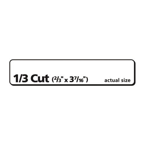 Ecofriendly Permanent File Folder Labels, 0.66 X 3.44, White, 30/sheet, 50 Sheets/pack Ecofriendly Permanent File Folder Labels, 0.66 X 3.44, White, 30/sheet, 50 Sheets/pack
