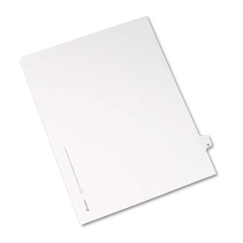 Preprinted Legal Exhibit Side Tab Index Dividers, Avery Style, 26-tab, D, 11 X 8.5, White, 25/pack Preprinted Legal Exhibit Side Tab Index Dividers, Avery Style, 26-tab, D, 11 X 8.5, White, 25/pack