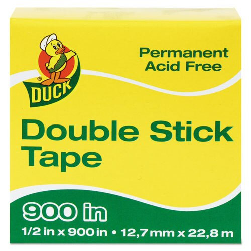 Permanent Double-stick Tape, 1" Core, 0.5" X 75 Ft, Clear Permanent Double-stick Tape, 1" Core, 0.5" X 75 Ft, Clear