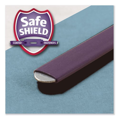 Four-section Pressboard Top Tab Classification Folders With Safeshield Fasteners, 1 Divider, Letter Size, Blue, 10/box Four-section Pressboard Top Tab Classification Folders With Safeshield Fasteners, 1 Divider, Letter Size, Blue, 10/box