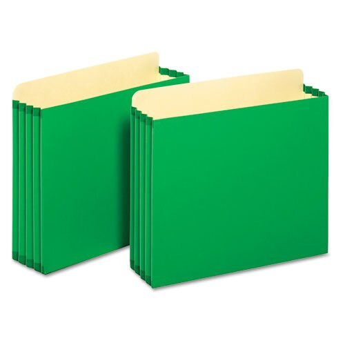 File Cabinet Pockets, 3.5" Expansion, Letter Size, Green, 10/box File Cabinet Pockets, 3.5" Expansion, Letter Size, Green, 10/box