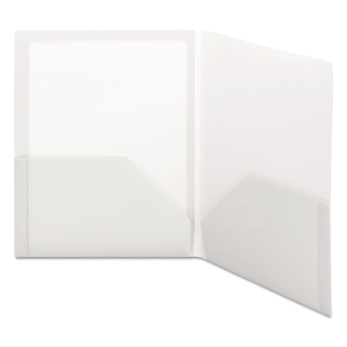 Frame View Poly Two-pocket Folder, 11 X 8 1/2, Clear/oyster, 5/pack Frame View Poly Two-pocket Folder, 11 X 8 1/2, Clear/oyster, 5/pack