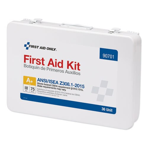 Unitized Ansi Compliant Class A Type Iii First Aid Kit For 25 People, 16 Units Unitized Ansi Compliant Class A Type Iii First Aid Kit For 25 People, 16 Units