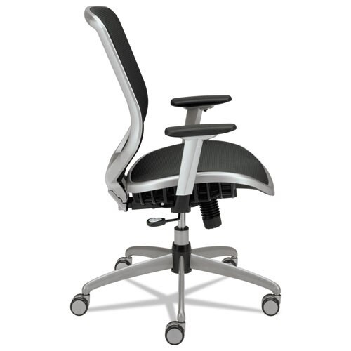 Boda Series Mesh High-back Work Chair, Supports Up To 250 Lbs., Black Seat/black Back, Titanium Base Boda Series Mesh High-back Work Chair, Supports Up To 250 Lbs., Black Seat/black Back, Titanium Base