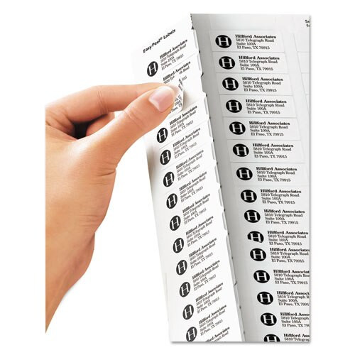 Matte Clear Easy Peel Mailing Labels W/ Sure Feed Technology, Laser Printers, 0.66 X 1.75, Clear, 60/sheet, 10 Sheets/pack Matte Clear Easy Peel Mailing Labels W/ Sure Feed Technology, Laser Printers, 0.66 X 1.75, Clear, 60/sheet, 10 Sheets/pack