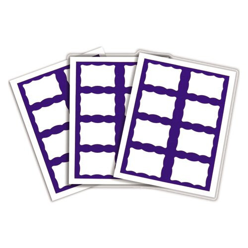 Laser Printer Name Badges, 3 3/8 X 2 1/3, White/blue, 200/box Laser Printer Name Badges, 3 3/8 X 2 1/3, White/blue, 200/box