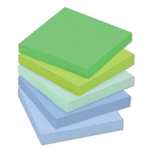 Recycled Notes In Bora Bora Colors, 3 X 3, 90-sheet, 12/pack Recycled Notes In Bora Bora Colors, 3 X 3, 90-sheet, 12/pack