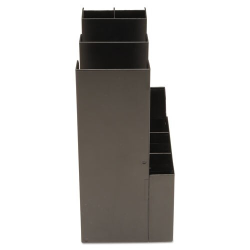 Coffee Condiment Caddy Organizer, 5 2/5 X 11 X 12 3/5, Black Coffee Condiment Caddy Organizer, 5 2/5 X 11 X 12 3/5, Black