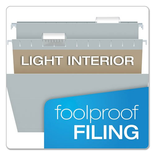 Colored Hanging Folders, Letter Size, 1/5-cut Tab, Gray, 25/box Colored Hanging Folders, Letter Size, 1/5-cut Tab, Gray, 25/box