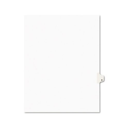 Preprinted Legal Exhibit Side Tab Index Dividers, Avery Style, 26-tab, R, 11 X 8.5, White, 25/pack