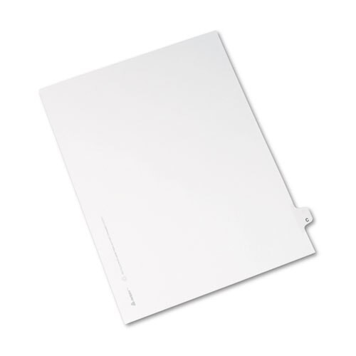 Preprinted Legal Exhibit Side Tab Index Dividers, Avery Style, 26-tab, C, 11 X 8.5, White, 25/pack Preprinted Legal Exhibit Side Tab Index Dividers, Avery Style, 26-tab, C, 11 X 8.5, White, 25/pack