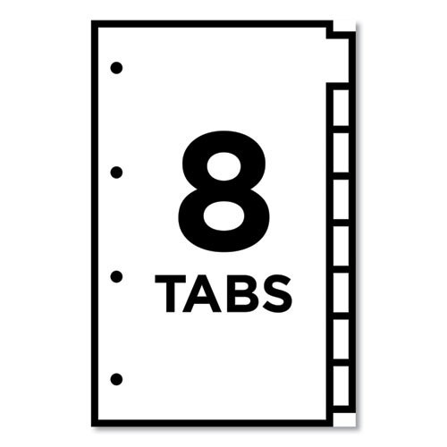 Insertable Standard Tab Dividers, 8-tab, Legal Insertable Standard Tab Dividers, 8-tab, Legal