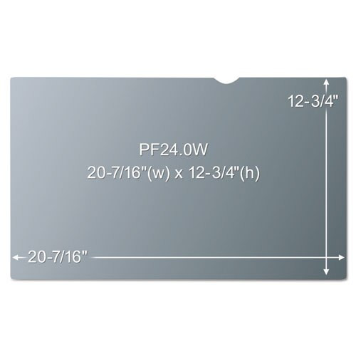 Frameless Blackout Privacy Filter For 24" Widescreen Monitor, 16:10 Aspect Ratio