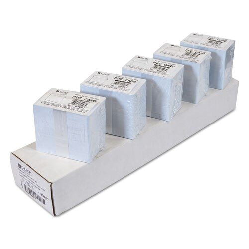 Pvc Id Badge Card, 3 3/8 X 2 1/8, White, 100/pack