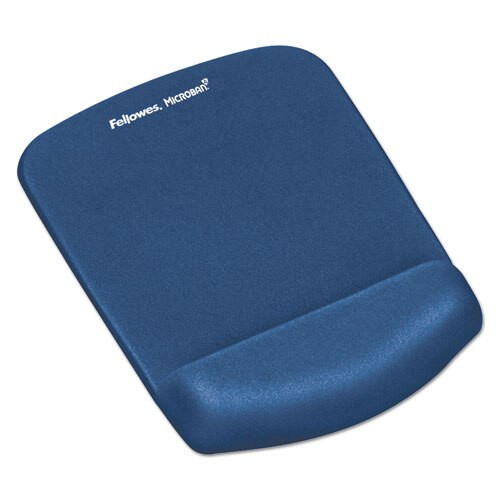 Plushtouch Mouse Pad With Wrist Rest, Foam, Blue, 7 1/4 X 9-3/8 Plushtouch Mouse Pad With Wrist Rest, Foam, Blue, 7 1/4 X 9-3/8