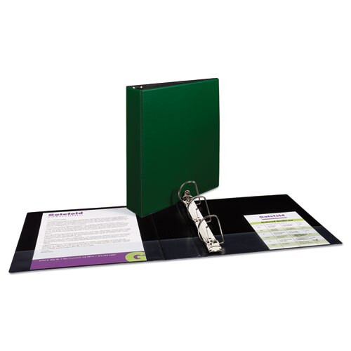 Durable Non-view Binder With Durahinge And Slant Rings, 3 Rings, 2" Capacity, 11 X 8.5, Green Durable Non-view Binder With Durahinge And Slant Rings, 3 Rings, 2" Capacity, 11 X 8.5, Green