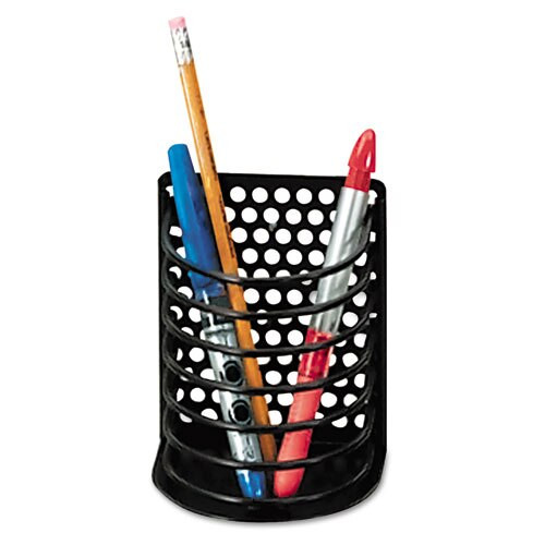 Perf-ect Pencil Cup, Metal, 3 1/2 X 3 X 4 7/8, Black Perf-ect Pencil Cup, Metal, 3 1/2 X 3 X 4 7/8, Black