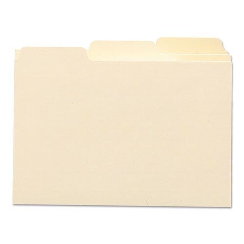 Manila Card Guides, 1/3-cut Top Tab, Blank, 5 X 8, Manila, 100/box Manila Card Guides, 1/3-cut Top Tab, Blank, 5 X 8, Manila, 100/box