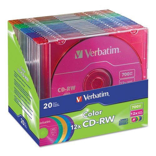 Cd-rw, 700mb, 4x-12x High Speed, Branded Surface, 1/pk Slim Case Cd-rw, 700mb, 4x-12x High Speed, Branded Surface, 1/pk Slim Case