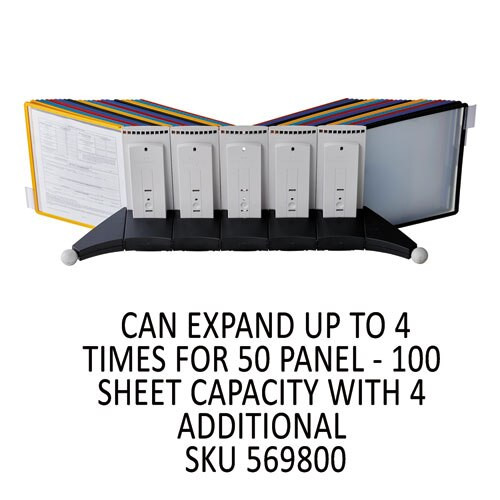 Sherpa Desk Reference System, 10 Panels, 10 X 5 5/8 X 13 7/8, Assorted Borders Sherpa Desk Reference System, 10 Panels, 10 X 5 5/8 X 13 7/8, Assorted Borders