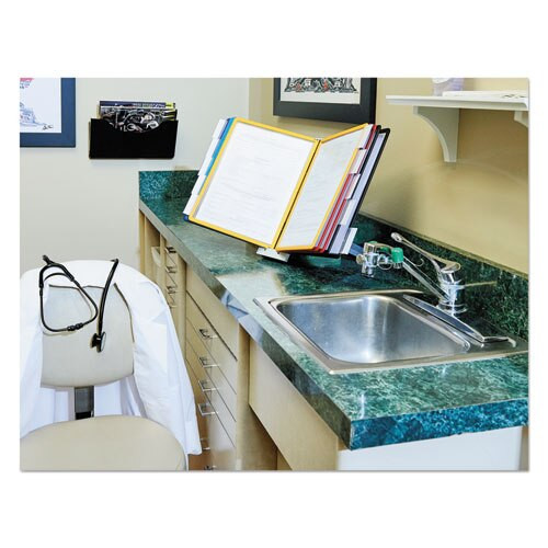 Sherpa Desk Reference System, 10 Panels, 10 X 5 5/8 X 13 7/8, Assorted Borders Sherpa Desk Reference System, 10 Panels, 10 X 5 5/8 X 13 7/8, Assorted Borders