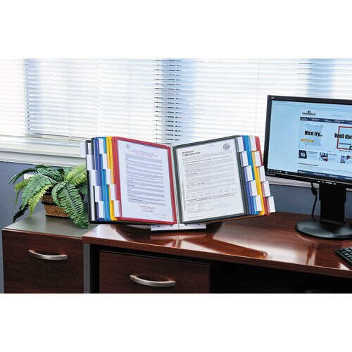 Sherpa Desk Reference System, 10 Panels, 10 X 5 5/8 X 13 7/8, Assorted Borders Sherpa Desk Reference System, 10 Panels, 10 X 5 5/8 X 13 7/8, Assorted Borders
