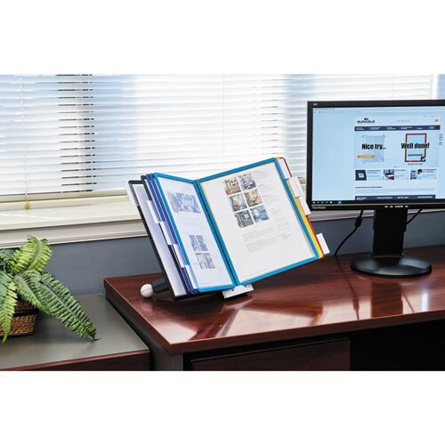 Sherpa Desk Reference System, 10 Panels, 10 X 5 5/8 X 13 7/8, Assorted Borders Sherpa Desk Reference System, 10 Panels, 10 X 5 5/8 X 13 7/8, Assorted Borders