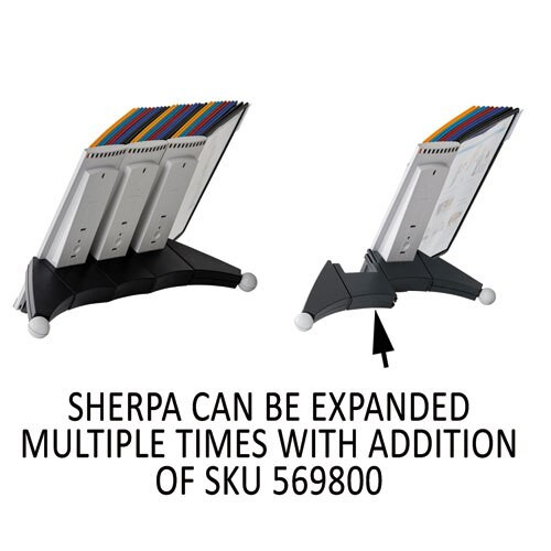 Sherpa Desk Reference System, 10 Panels, 10 X 5 5/8 X 13 7/8, Assorted Borders Sherpa Desk Reference System, 10 Panels, 10 X 5 5/8 X 13 7/8, Assorted Borders