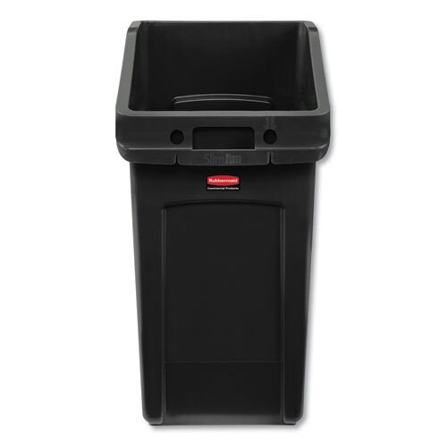 Slim Jim Under-counter Container, 23 Gal, Polyethylene, Black Slim Jim Under-counter Container, 23 Gal, Polyethylene, Black