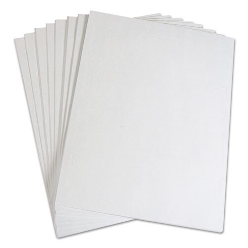 Embossed Tent Cards, White, 2.5 X 8.5, 2 Card/sheet, 50 Sheets/box Embossed Tent Cards, White, 2.5 X 8.5, 2 Card/sheet, 50 Sheets/box