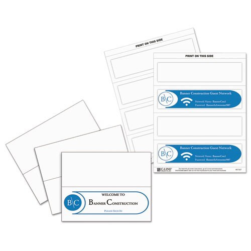 Embossed Tent Cards, White, 2.5 X 8.5, 2 Card/sheet, 50 Sheets/box Embossed Tent Cards, White, 2.5 X 8.5, 2 Card/sheet, 50 Sheets/box