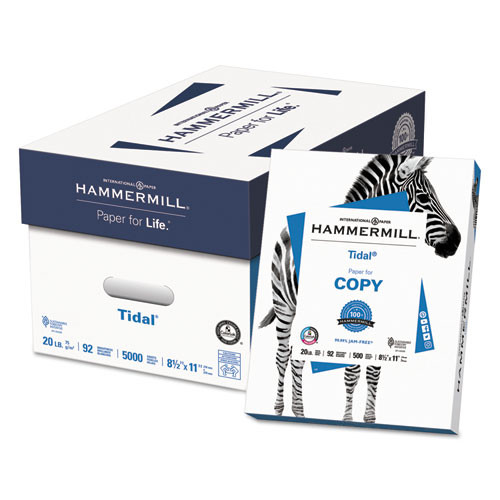 Tidal Print Paper, 92 Bright, 20lb, 8.5 X 11, White, 500 Sheets/ream, 10 Reams/carton, 40 Cartons/pallet Tidal Print Paper, 92 Bright, 20lb, 8.5 X 11, White, 500 Sheets/ream, 10 Reams/carton, 40 Cartons/pallet