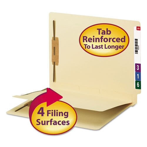 Fastener Folder W/ Divider, 1 Divider, Letter Size, Manila, 50/box Fastener Folder W/ Divider, 1 Divider, Letter Size, Manila, 50/box