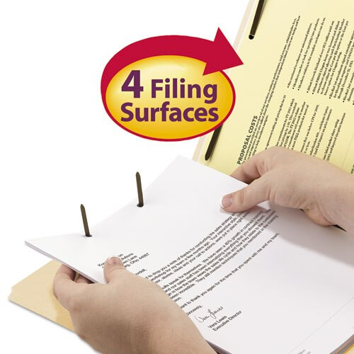 Fastener Folder W/ Divider, 1 Divider, Letter Size, Manila, 50/box Fastener Folder W/ Divider, 1 Divider, Letter Size, Manila, 50/box