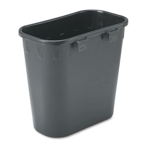 Paper Pitch Recycling Bin, Rectangular, Polyethylene, 1.75 Gal, Black Paper Pitch Recycling Bin, Rectangular, Polyethylene, 1.75 Gal, Black