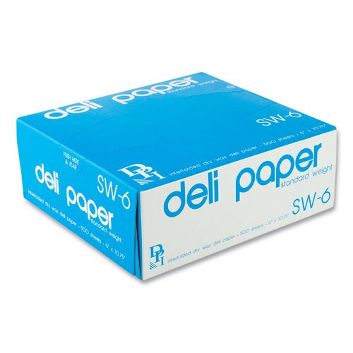 Interfolded Deli Sheets, 6" X 10 3/4", 500 Sheets/box, 12 Boxes/carton Interfolded Deli Sheets, 6" X 10 3/4", 500 Sheets/box, 12 Boxes/carton