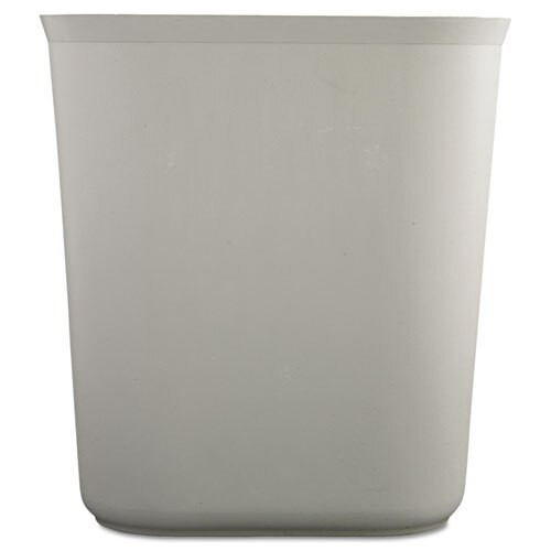 Fire-resistant Wastebasket, Rectangular, Fiberglass, 3.5 Gal, Gray Fire-resistant Wastebasket, Rectangular, Fiberglass, 3.5 Gal, Gray